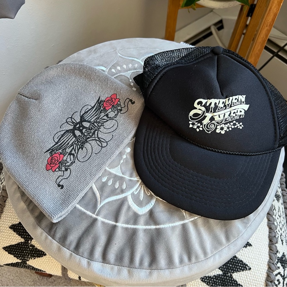 Aerosmith and Steven Tyler Beanie/Trucker Hat Bundle